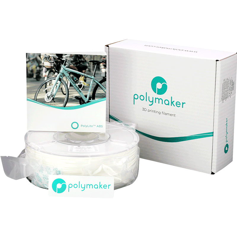 Polymaker PolyLite ABS Filament Weiss 2,85 mm